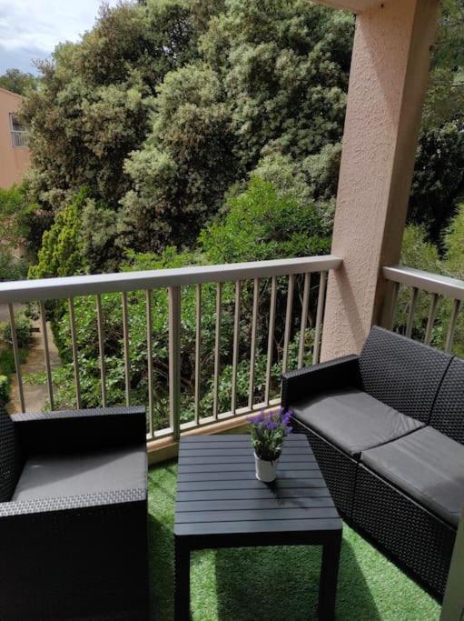 Charmant Studio Climatise 24 M2 Terrasse A 100M De La Plage Saint-Mandrier-sur-Mer Bagian luar foto